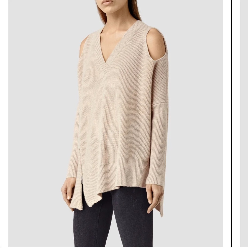 ALLSAINTS Able Open Shoulder Jumper size M